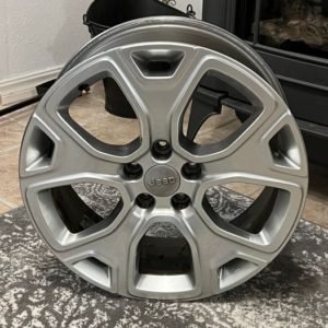 eautiful 4-Wheels for JEEP RENEGADE 2019 MOPAR ORIGINAL ALLOY.  Original these were 1400.00 (350.0 each).  Selling for only 300.00!  This is way over 50%  off!  Comes with lug nuts. Wheel diameter 18.0 X 7.0. Bolt pattern 5 X 110.