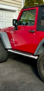 Wrangler Chrome Side Steps