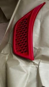 Custom Jeep firecracker red cowl and fender vents for Jeep Wrangler JL/Gladiator